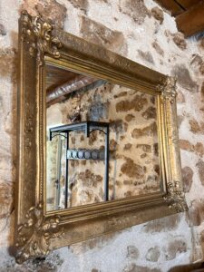 Messinian Stone House - Bedroom Mirror